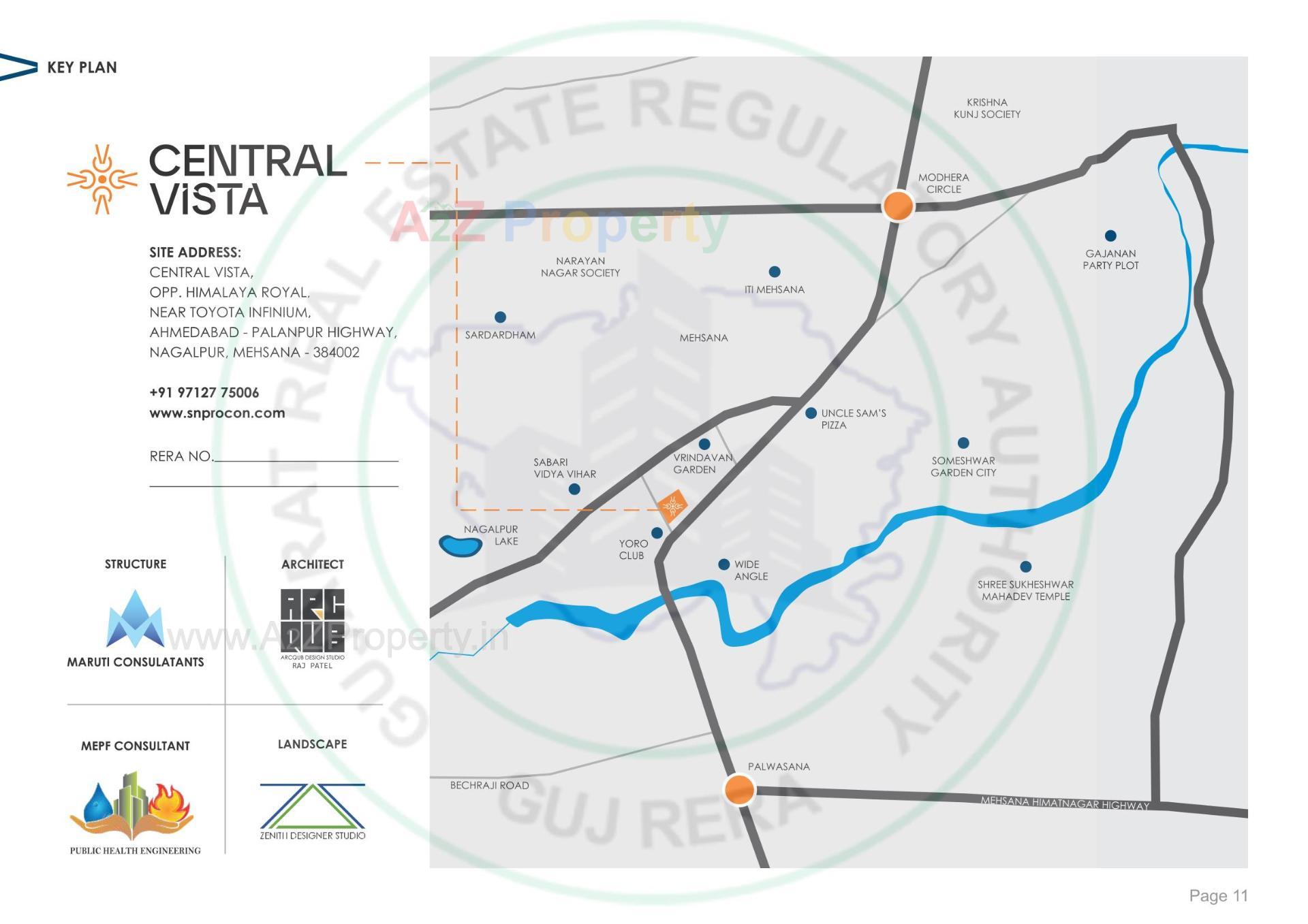  of real estate project Central Vista located at Nagalpur, Mehsana, Gujarat