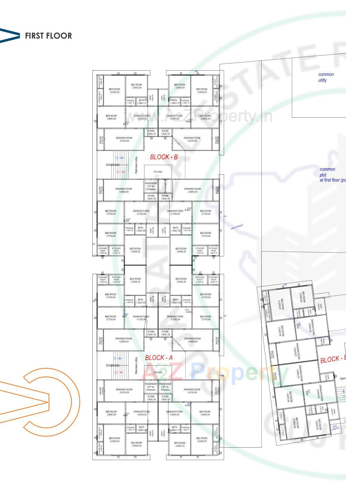 Layout of real estate project Central Vista located at Nagalpur, Mehsana, Gujarat
