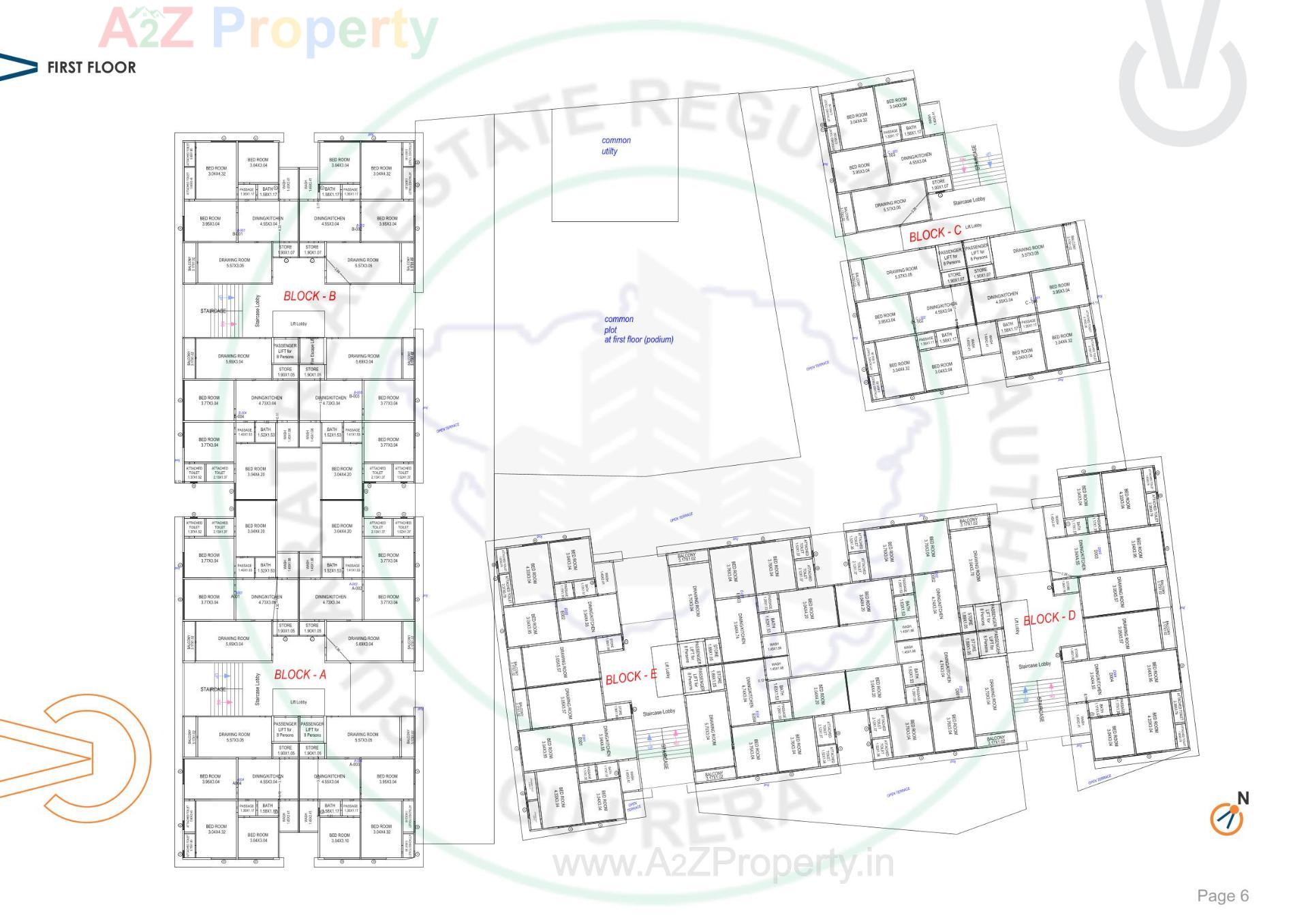 Layout of real estate project Central Vista located at Nagalpur, Mehsana, Gujarat