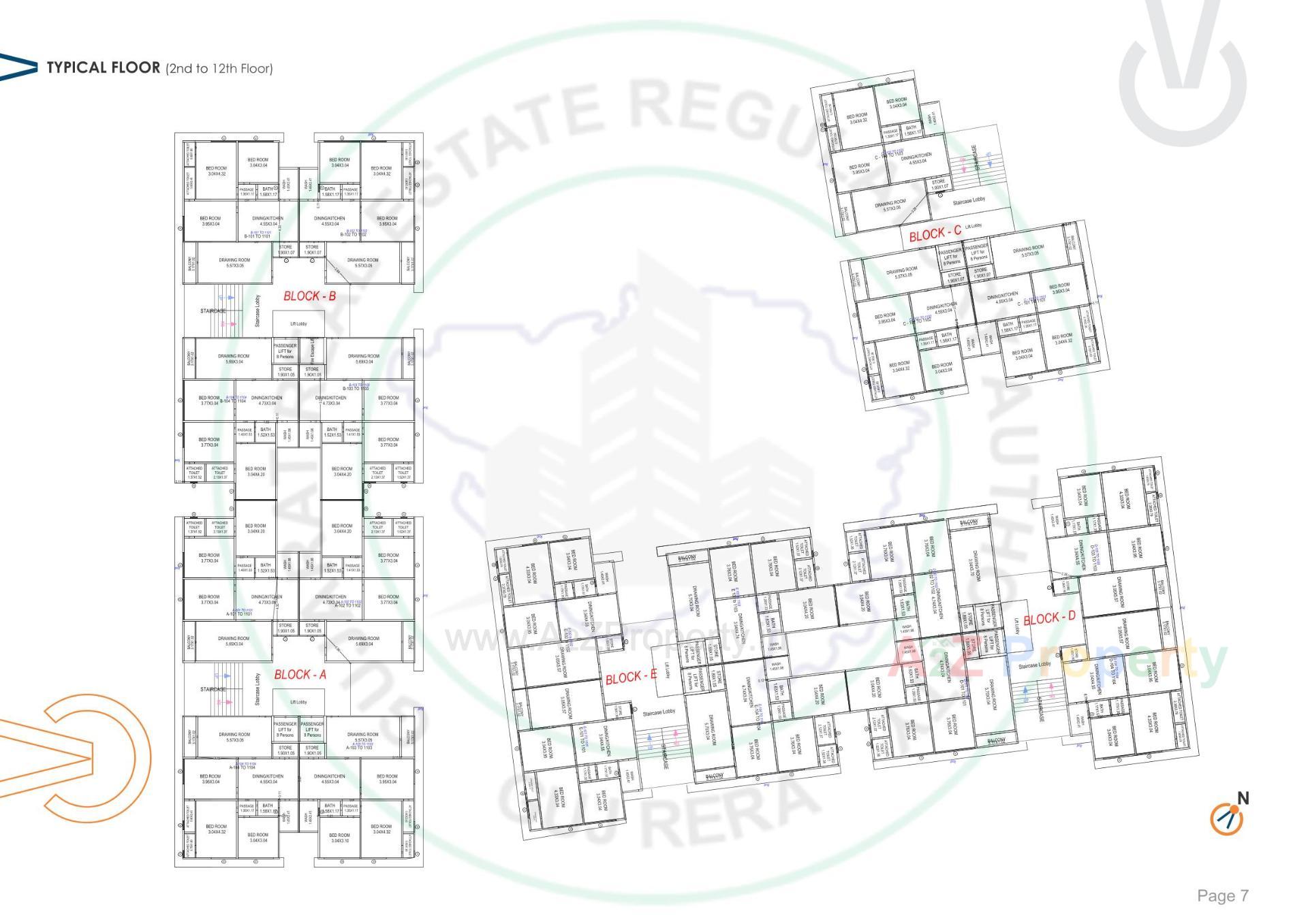 Layout of real estate project Central Vista located at Nagalpur, Mehsana, Gujarat