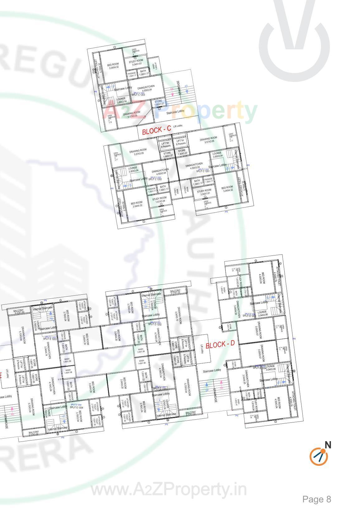 Layout of real estate project Central Vista located at Nagalpur, Mehsana, Gujarat