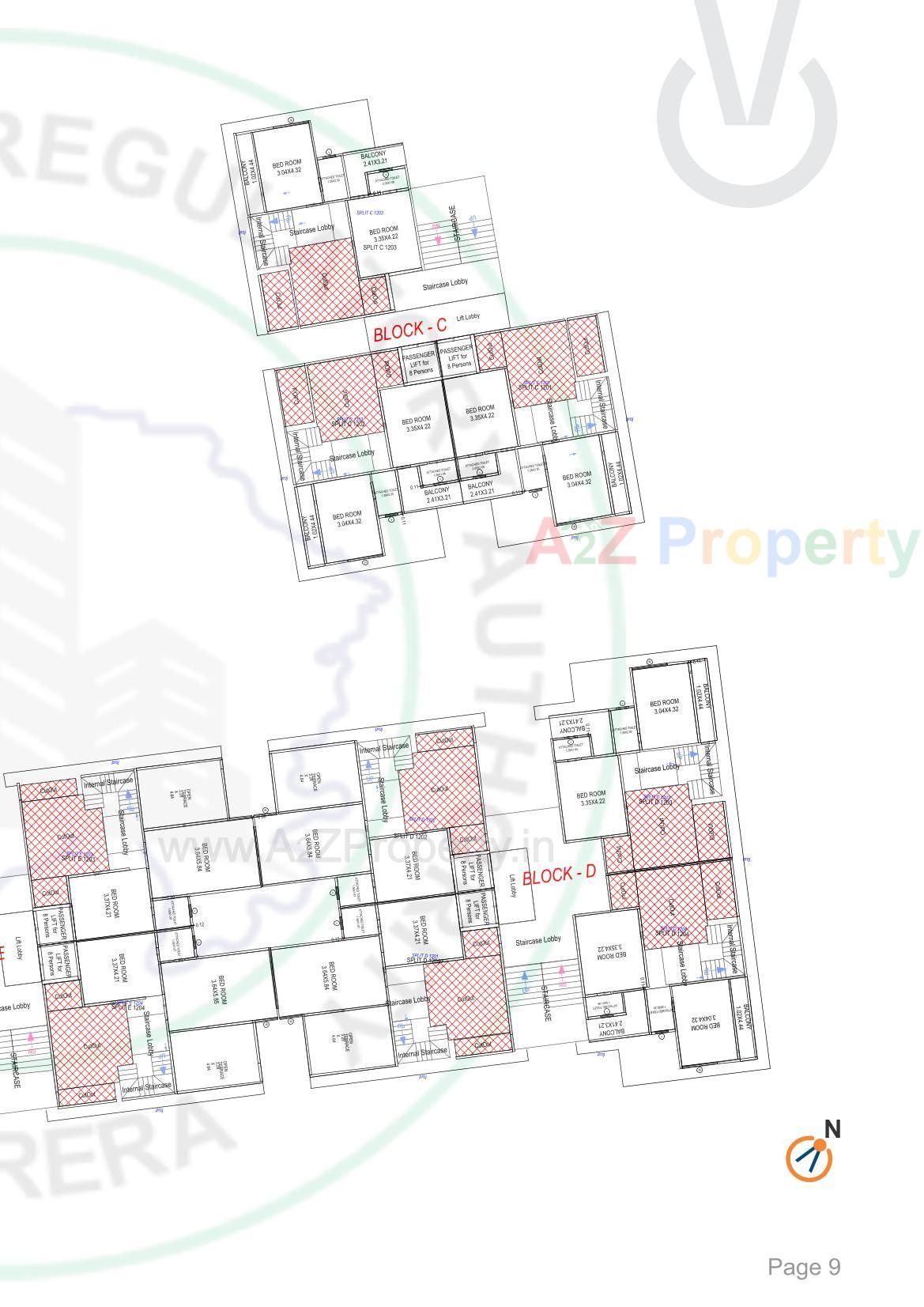 Layout of real estate project Central Vista located at Nagalpur, Mehsana, Gujarat