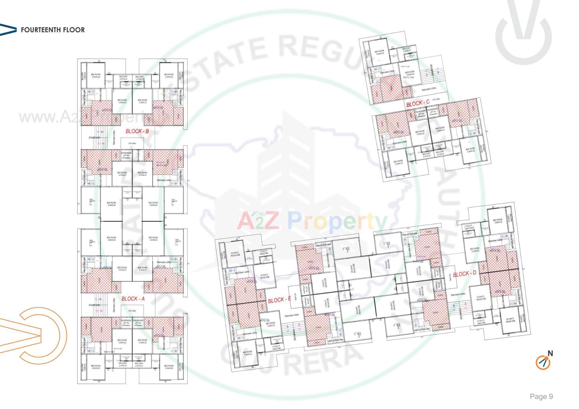 Layout of real estate project Central Vista located at Nagalpur, Mehsana, Gujarat