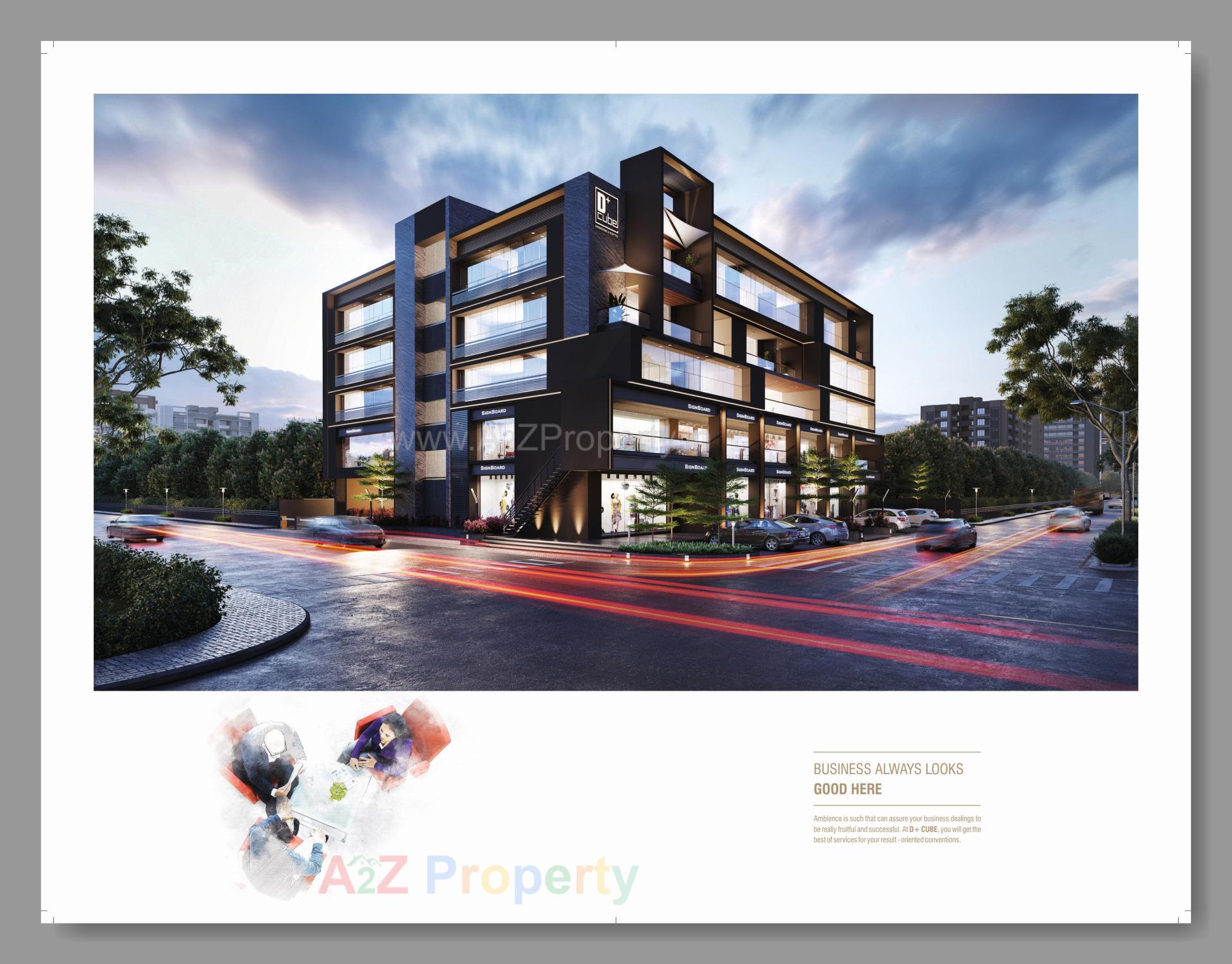 3D Elevation of real estate project D Plus Cube located at Mehsana, Mehsana, Gujarat