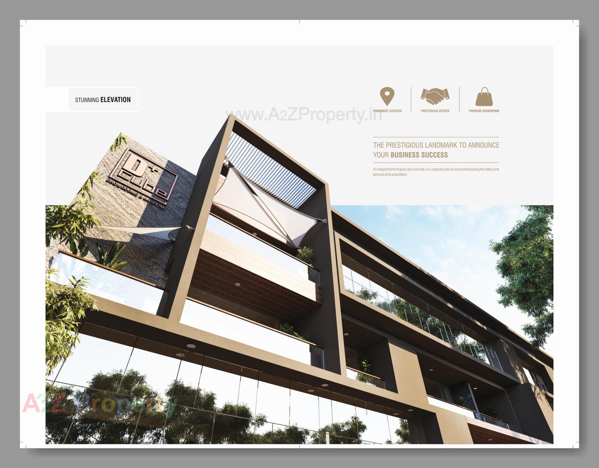 3D Elevation of real estate project D Plus Cube located at Mehsana, Mehsana, Gujarat