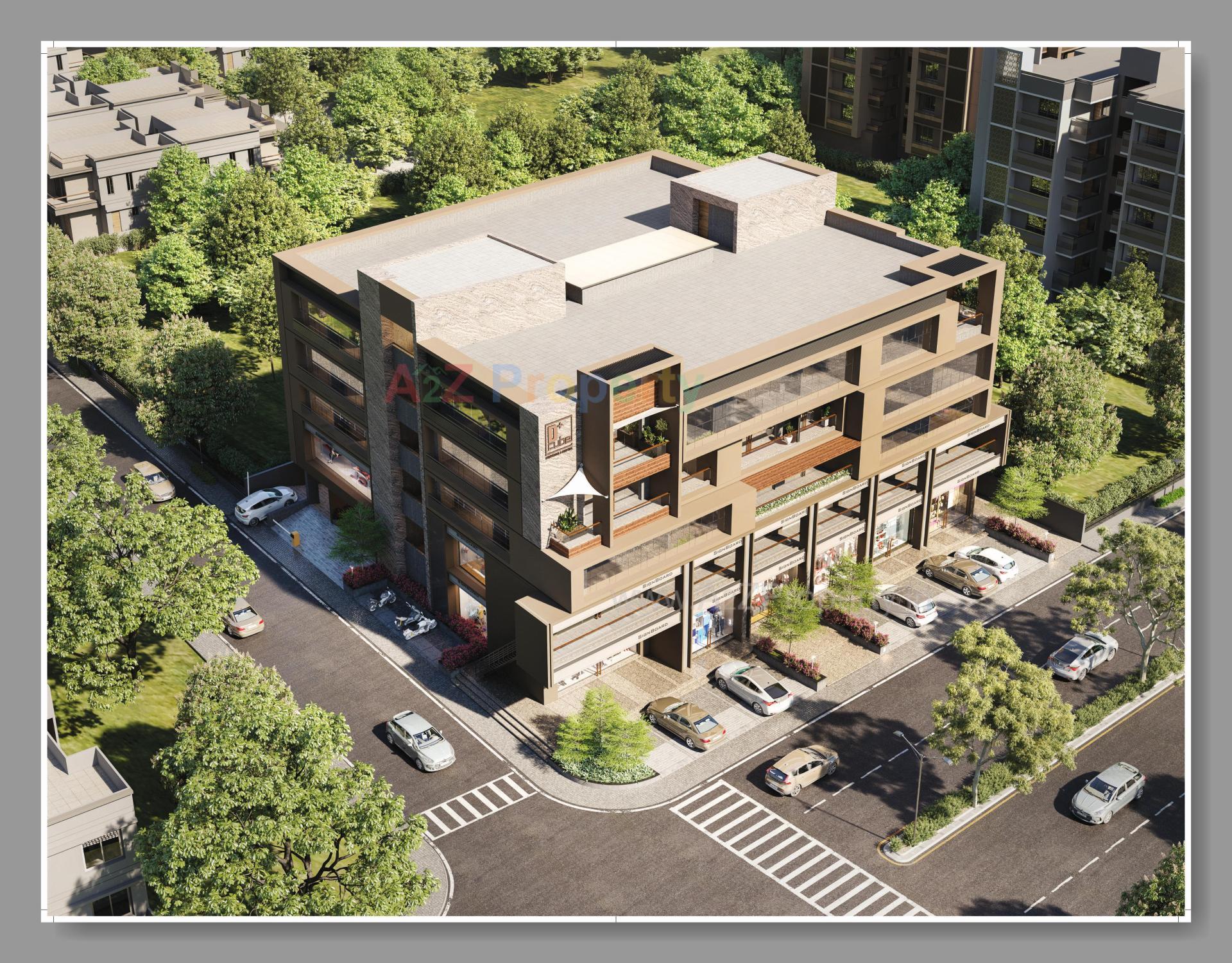 3D Elevation of real estate project D Plus Cube located at Mehsana, Mehsana, Gujarat