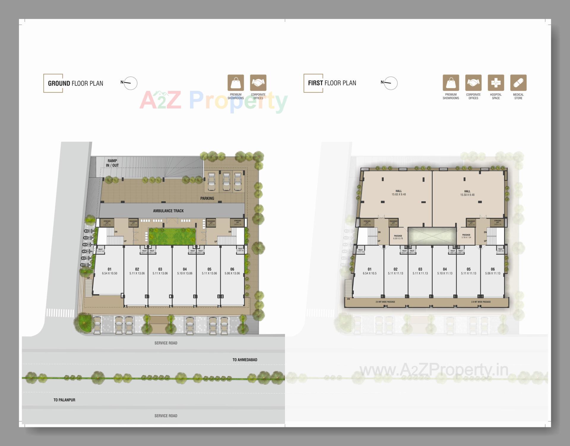 Layout of real estate project D Plus Cube located at Mehsana, Mehsana, Gujarat