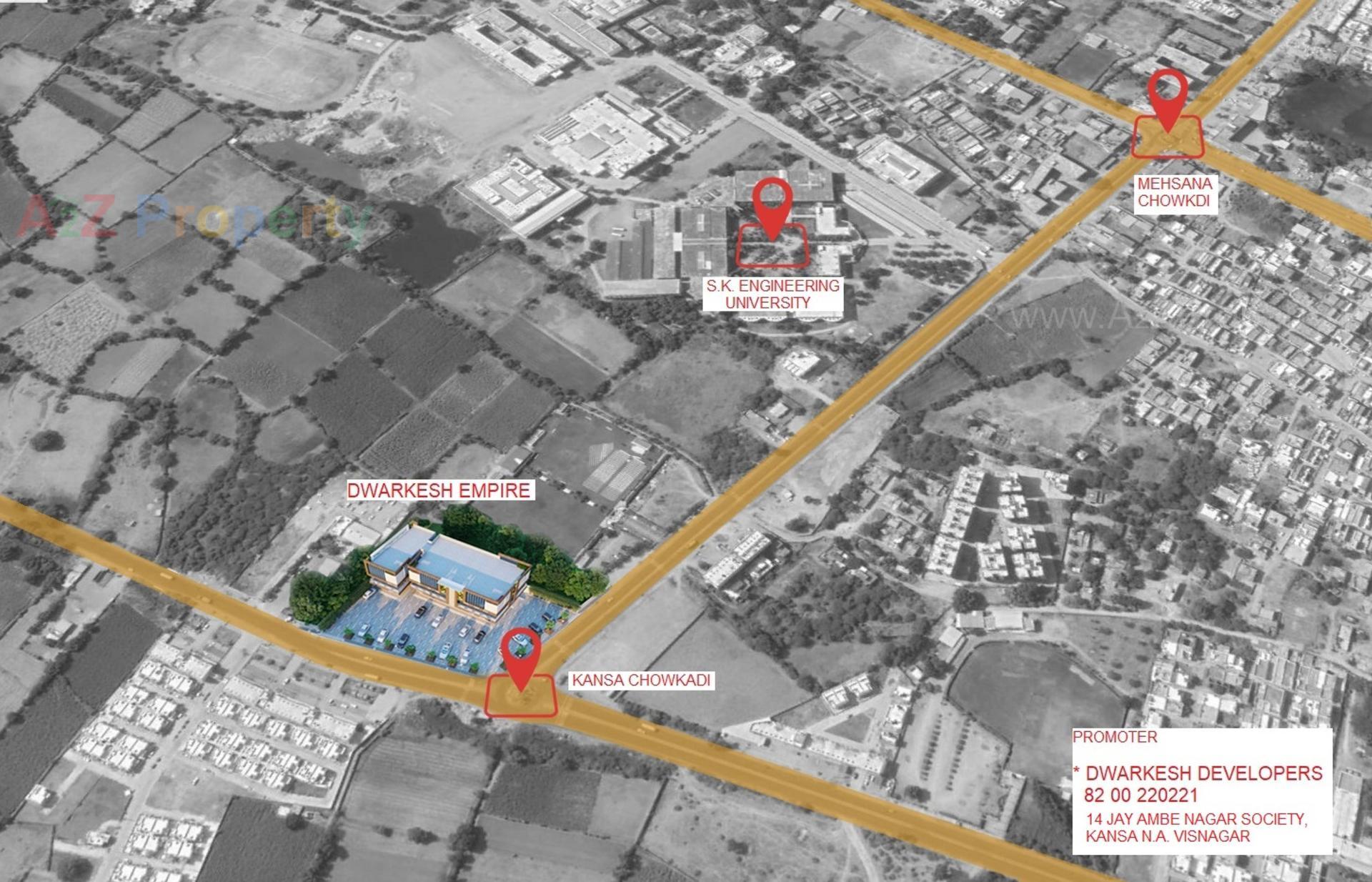  of real estate project Dhwarkesh Empire located at Visnagar, Mehsana, Gujarat