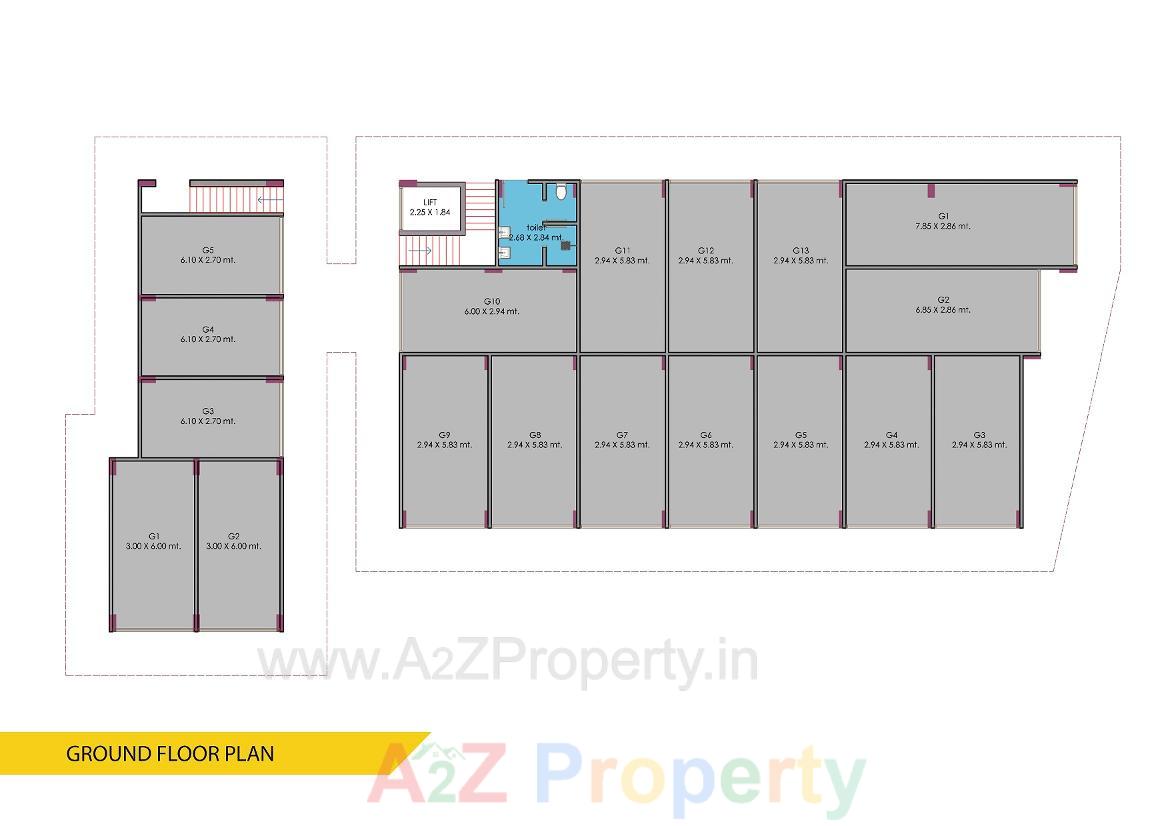 Layout of real estate project Dhwarkesh Empire located at Visnagar, Mehsana, Gujarat