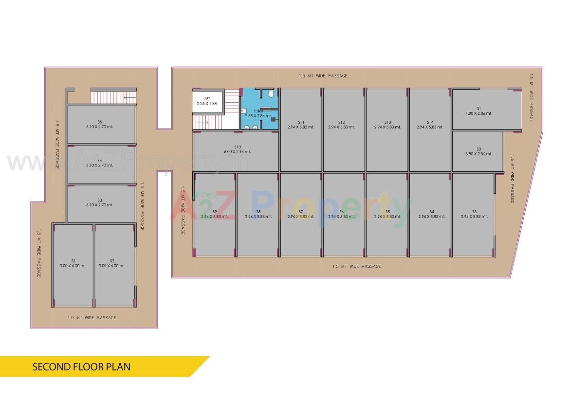 Layout of real estate project Dhwarkesh Empire located at Visnagar, Mehsana, Gujarat