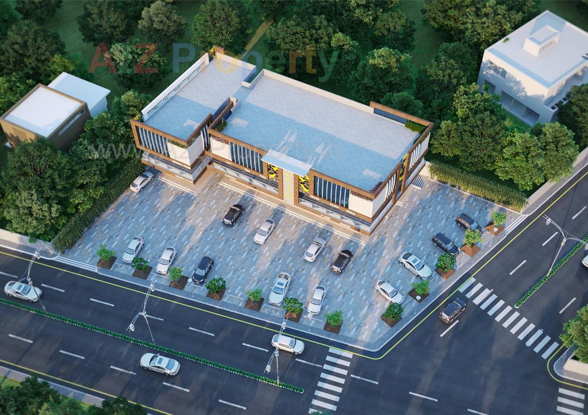 3D Elevation of real estate project Dhwarkesh Empire located at Visnagar, Mehsana, Gujarat