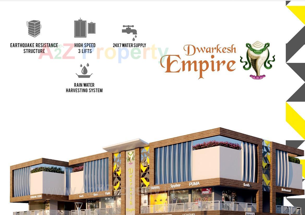 3D Elevation of real estate project Dhwarkesh Empire located at Visnagar, Mehsana, Gujarat