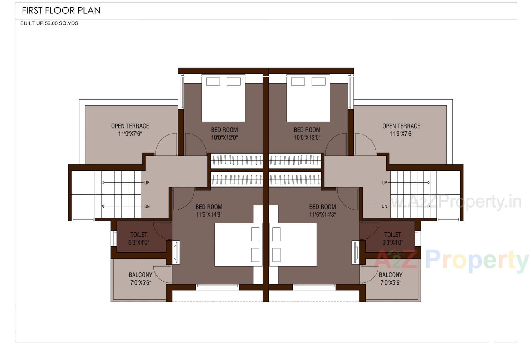 Layout of real estate project Elite Homes located at Nagalpur, Mehsana, Gujarat