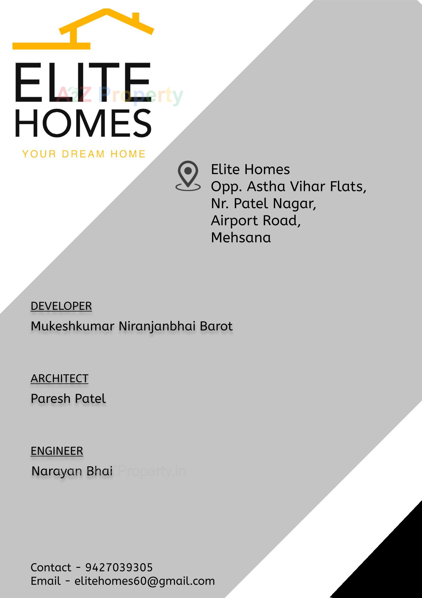  of real estate project Elite Homes located at Nagalpur, Mehsana, Gujarat