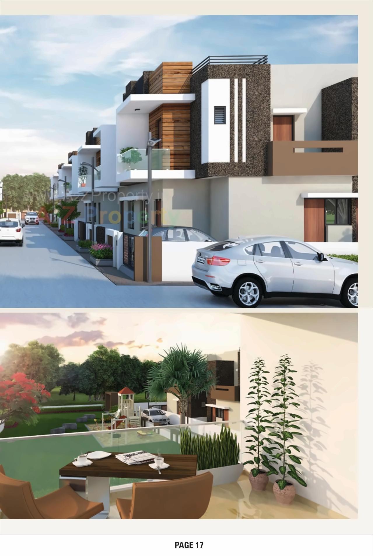 3D Elevation of real estate project Gokuldham Bungalows located at Mehsana, Mehsana, Gujarat