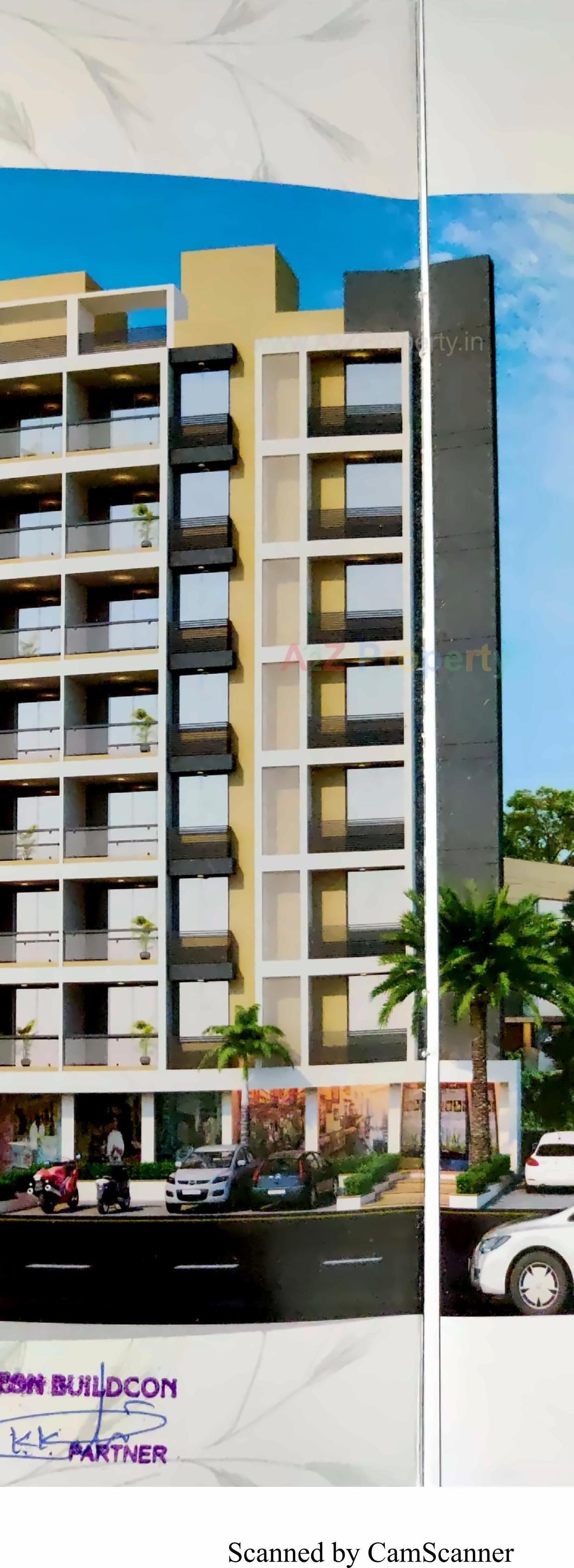 3D Elevation of real estate project Golden Triangle located at Kadi, Mehsana, Gujarat