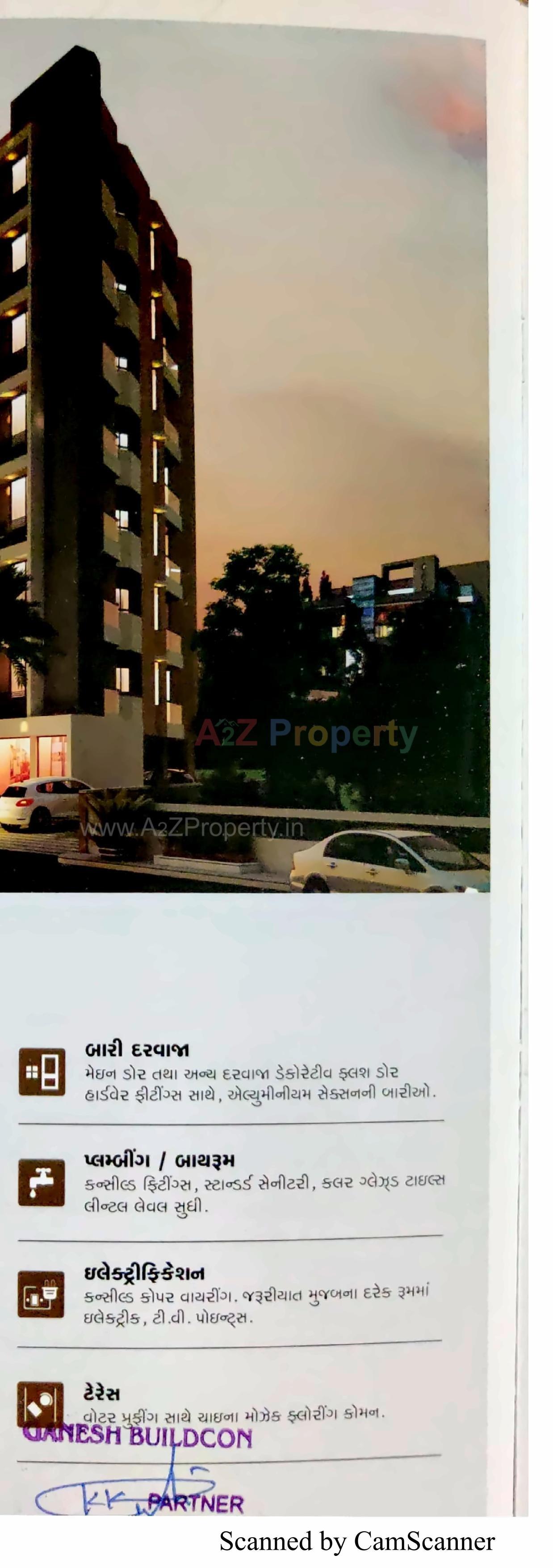 3D Elevation of real estate project Golden Triangle located at Kadi, Mehsana, Gujarat