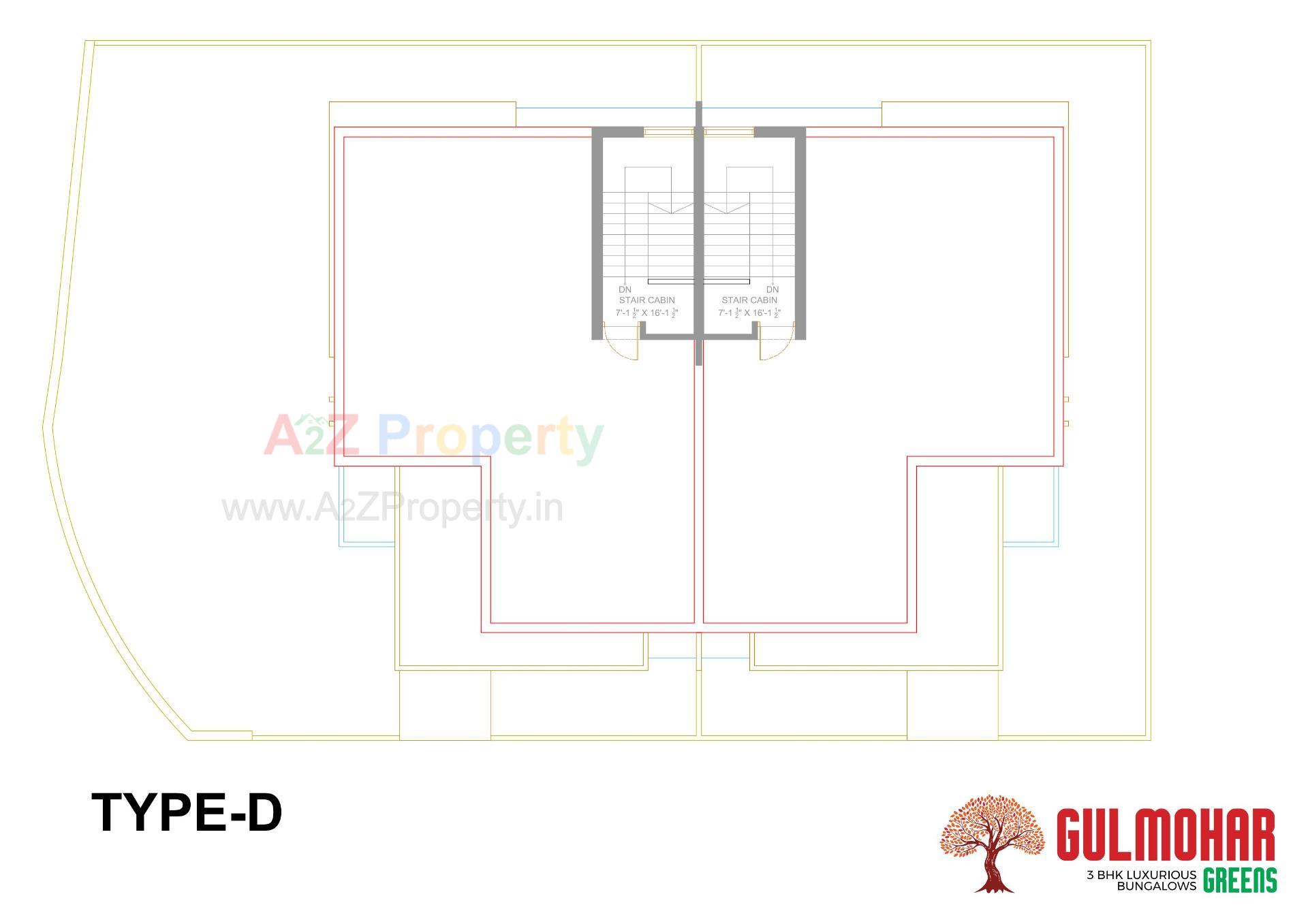 Layout of real estate project Gulmohar Greens located at Kadi, Mehsana, Gujarat