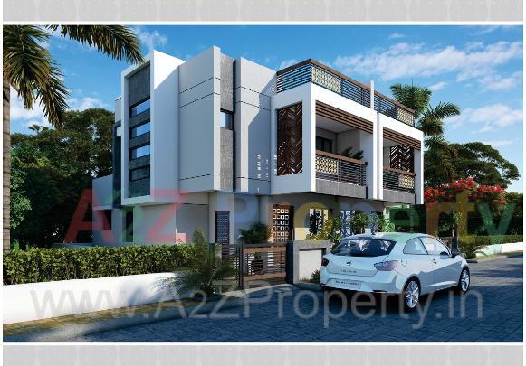 3D Elevation of real estate project Harsiddhi Palace located at Kadi, Mehsana, Gujarat