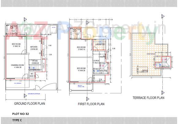 Layout of real estate project Harsiddhi Palace located at Kadi, Mehsana, Gujarat