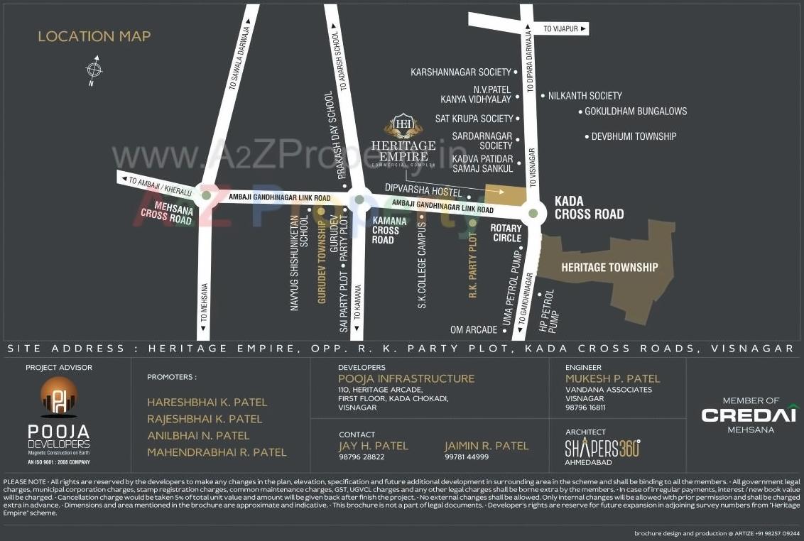  of real estate project Heritage Empire located at Visnagar, Mehsana, Gujarat