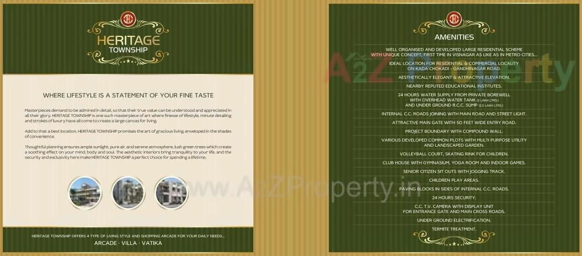  of real estate project Heritage Township located at Visnagar, Mehsana, Gujarat