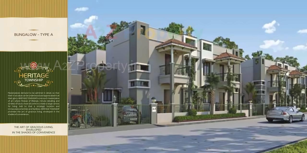 3D Elevation of real estate project Heritage Township located at Visnagar, Mehsana, Gujarat