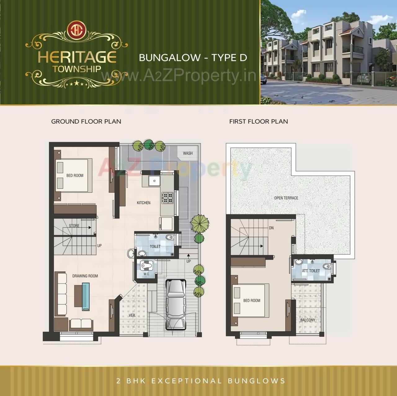 Layout of real estate project Heritage Township located at Visnagar, Mehsana, Gujarat
