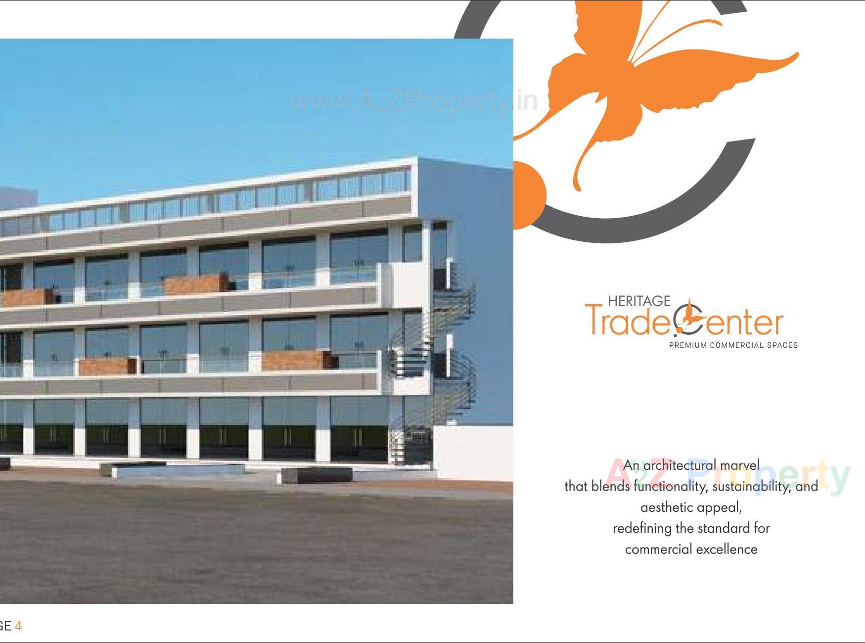 3D Elevation of real estate project Heritage Trade Center located at Opp. Navi School , Kada Road, Visnagar, Mehsana, Gujarat