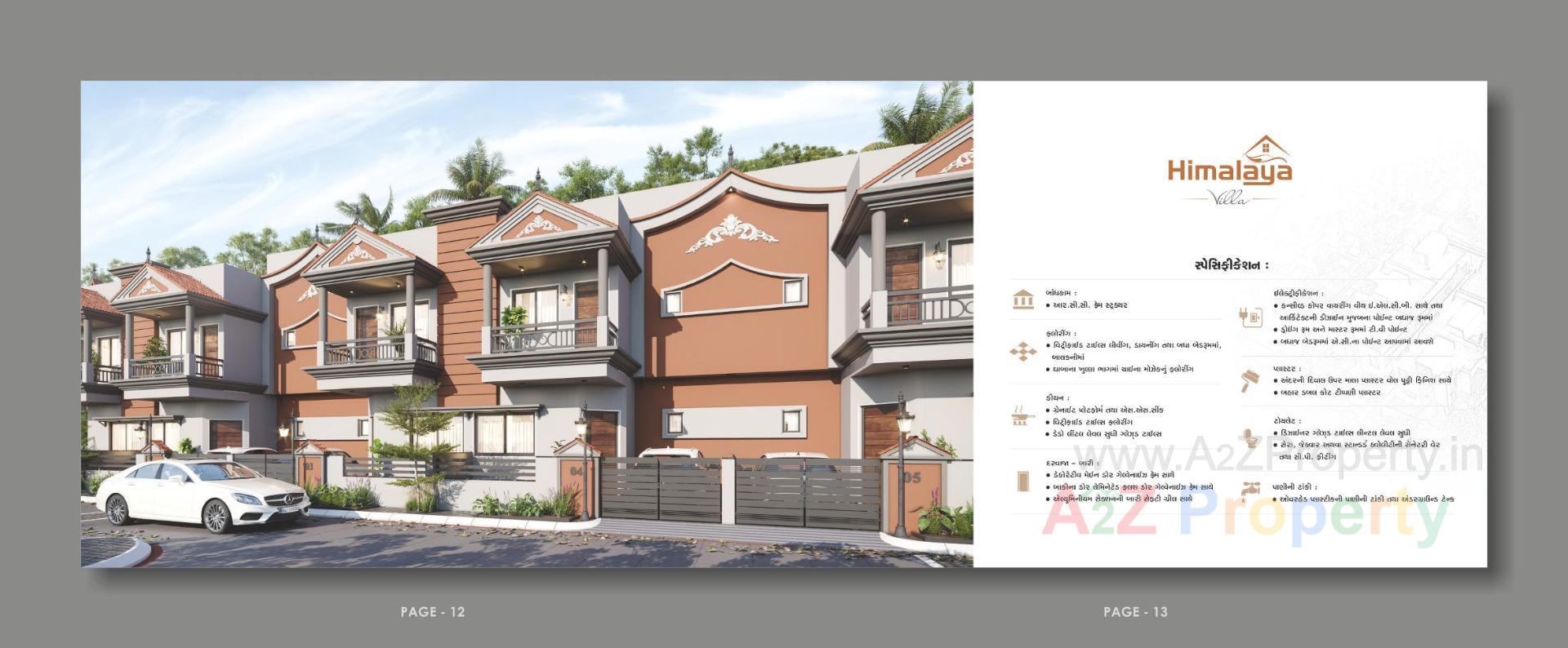 3D Elevation of real estate project Himalaya Villa located at Nagalpur, Mehsana, Gujarat