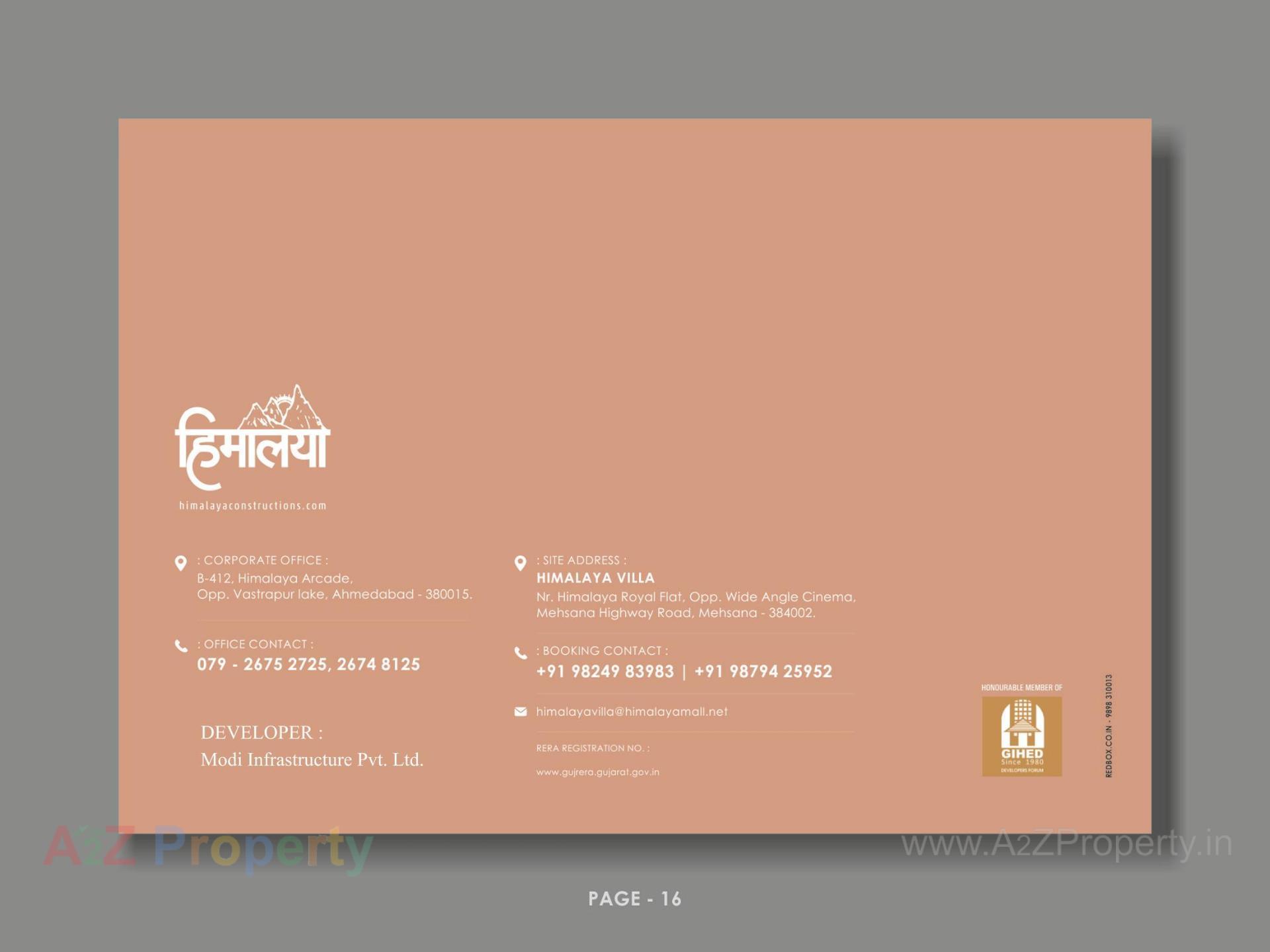  of real estate project Himalaya Villa located at Nagalpur, Mehsana, Gujarat