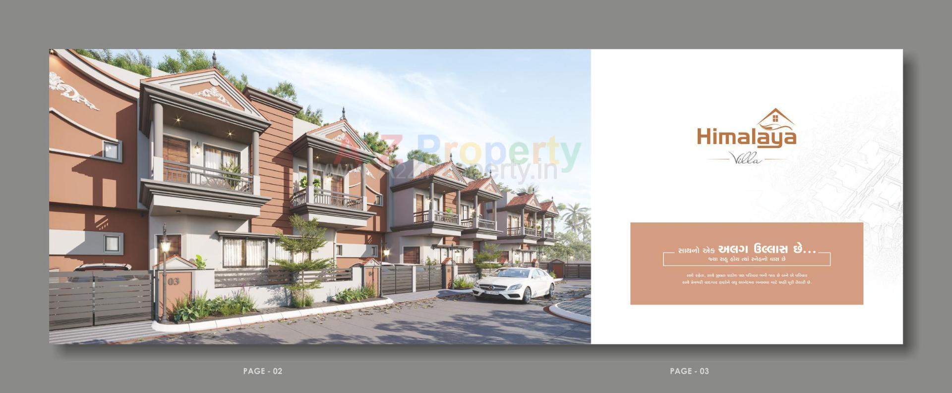 3D Elevation of real estate project Himalaya Villa located at Nagalpur, Mehsana, Gujarat