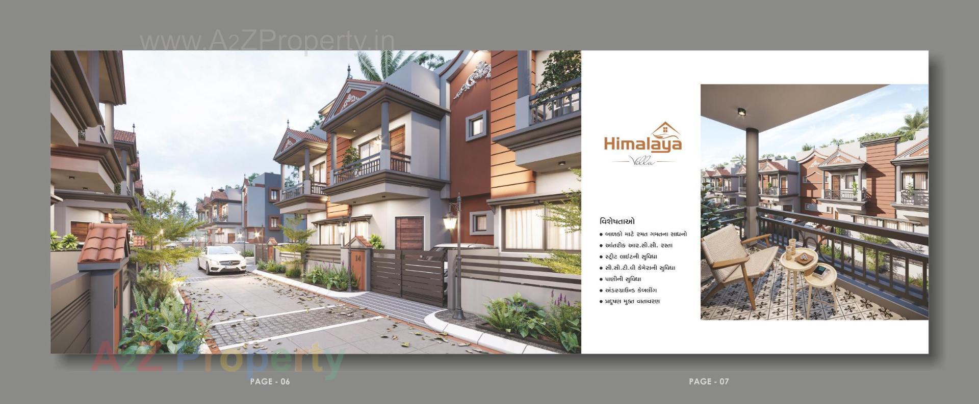 3D Elevation of real estate project Himalaya Villa located at Nagalpur, Mehsana, Gujarat
