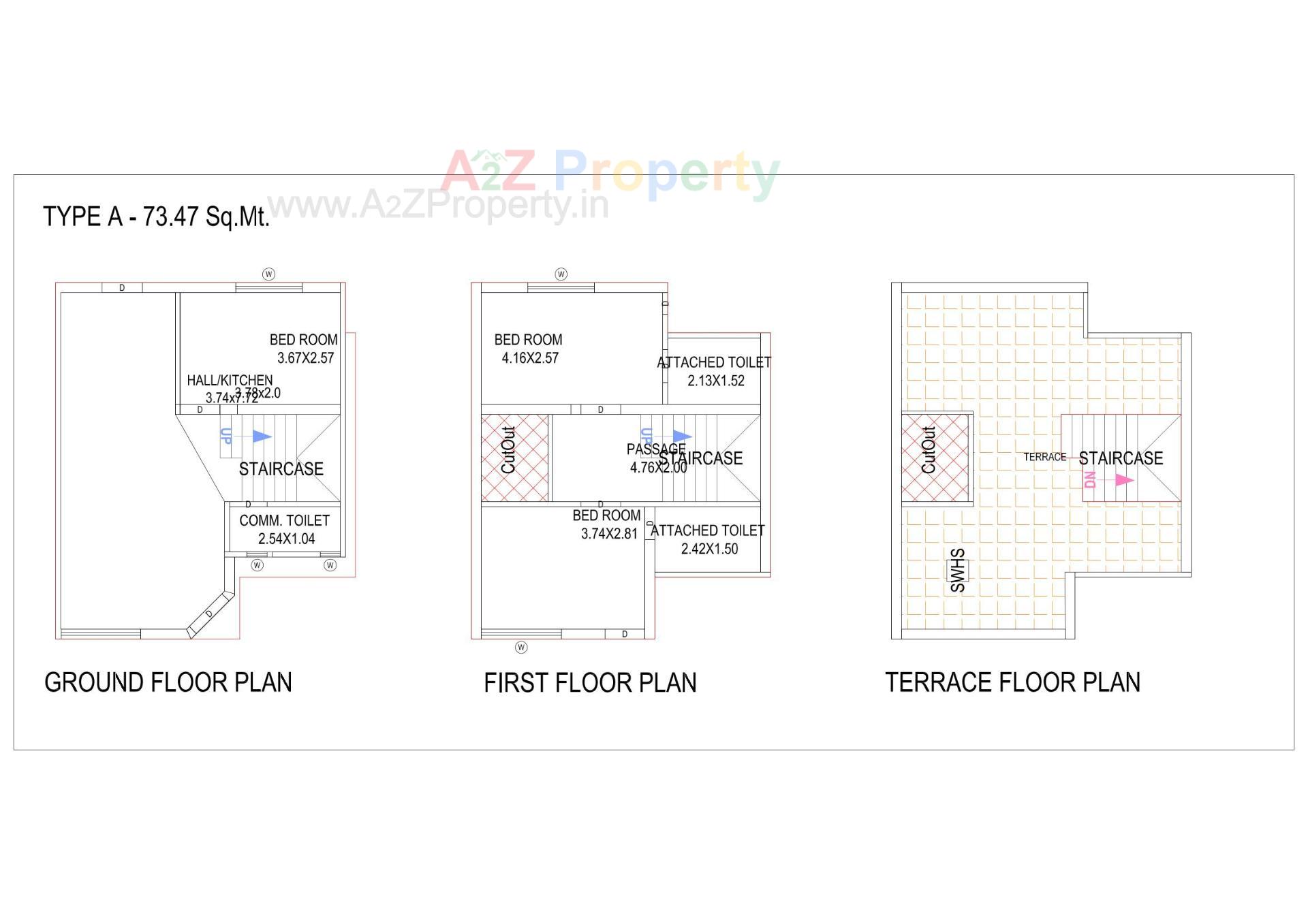 Layout of real estate project Himalaya Villa located at Nagalpur, Mehsana, Gujarat