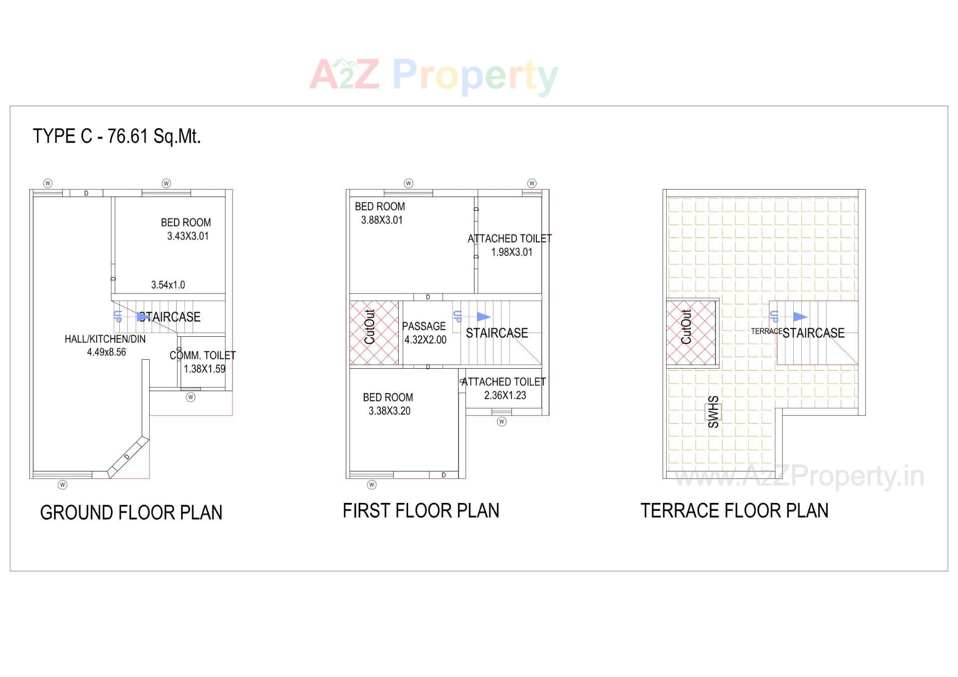 Layout of real estate project Himalaya Villa located at Nagalpur, Mehsana, Gujarat