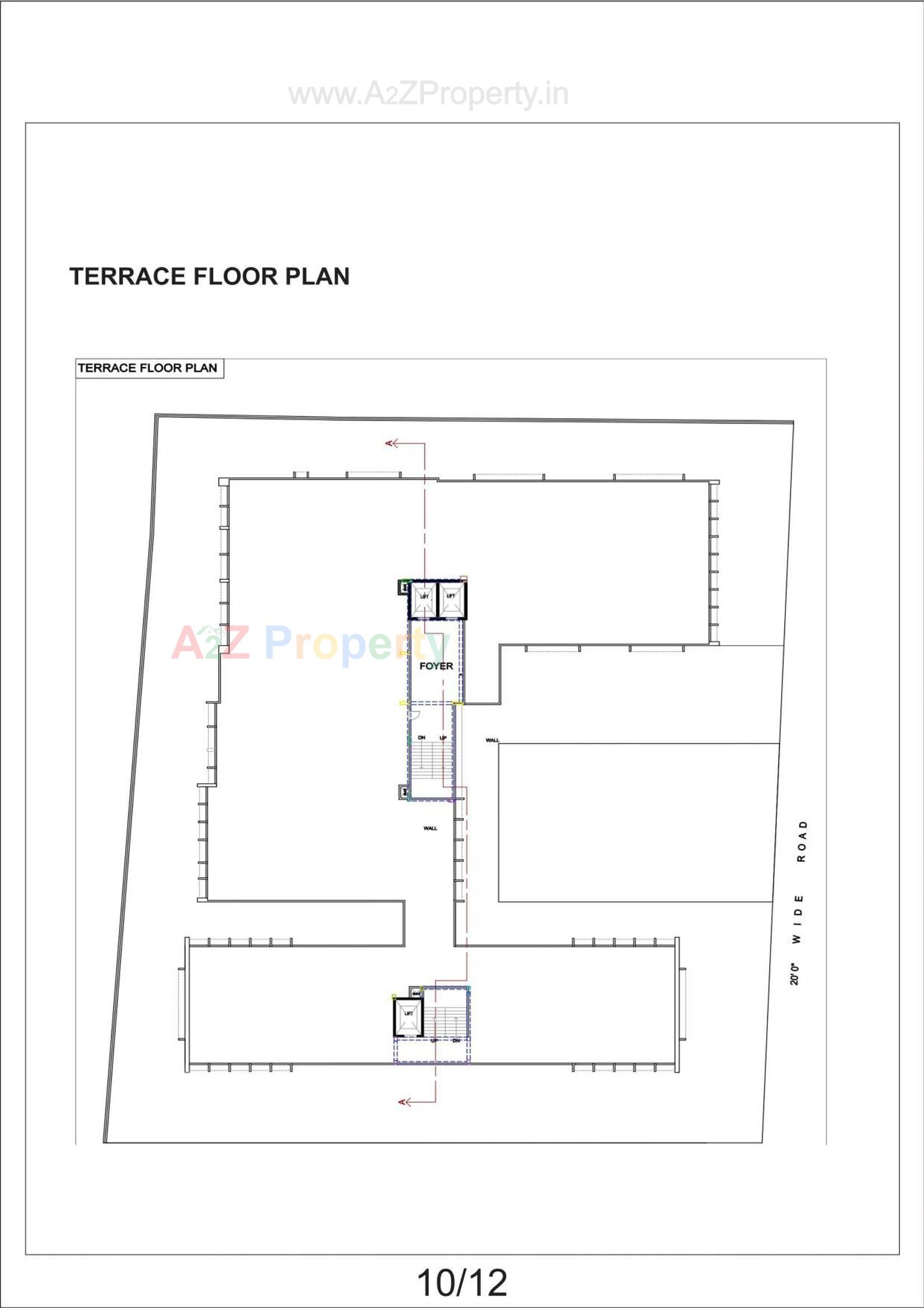 Layout of real estate project Iconic Hub located at Mahesana, Mehsana, Gujarat