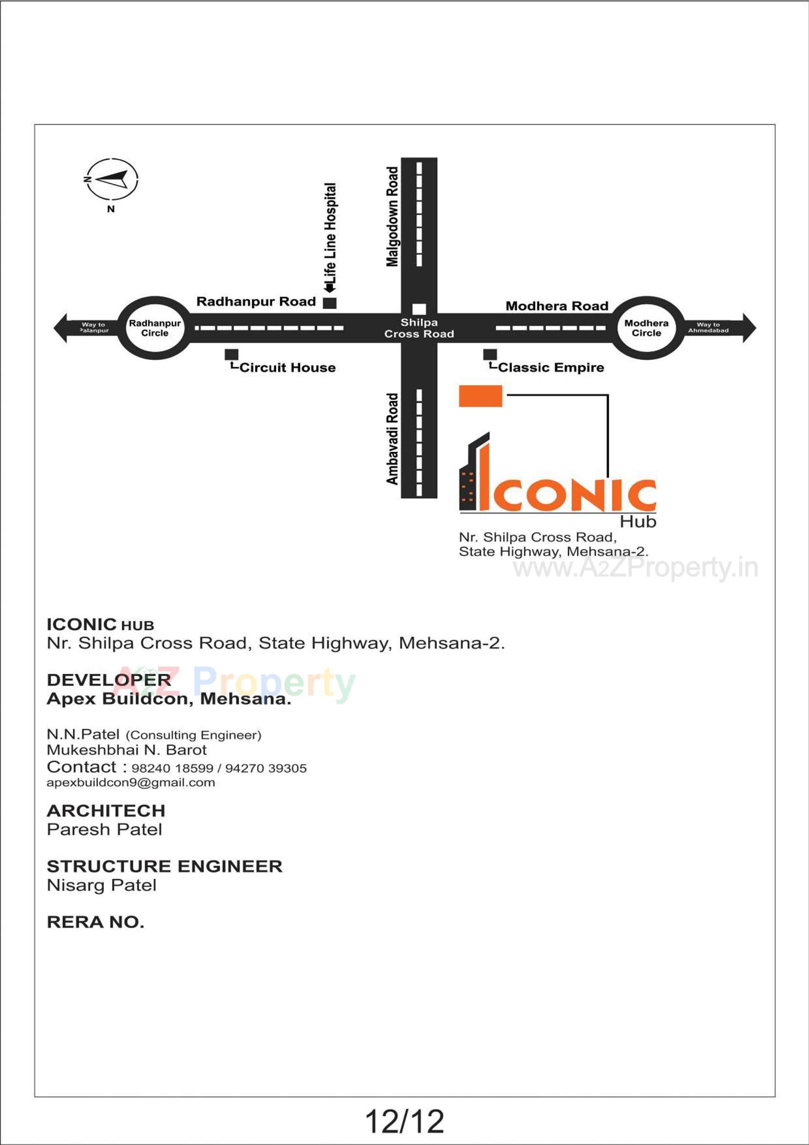  of real estate project Iconic Hub located at Mahesana, Mehsana, Gujarat