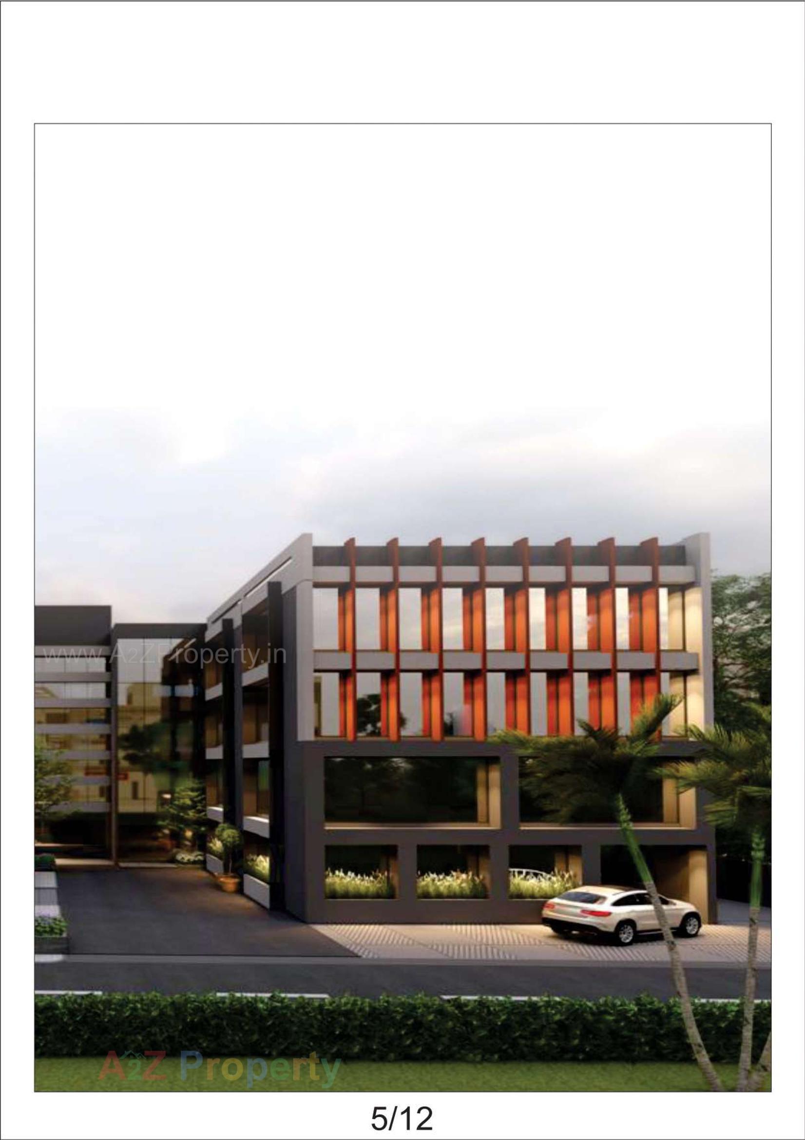 3D Elevation of real estate project Iconic Hub located at Mahesana, Mehsana, Gujarat