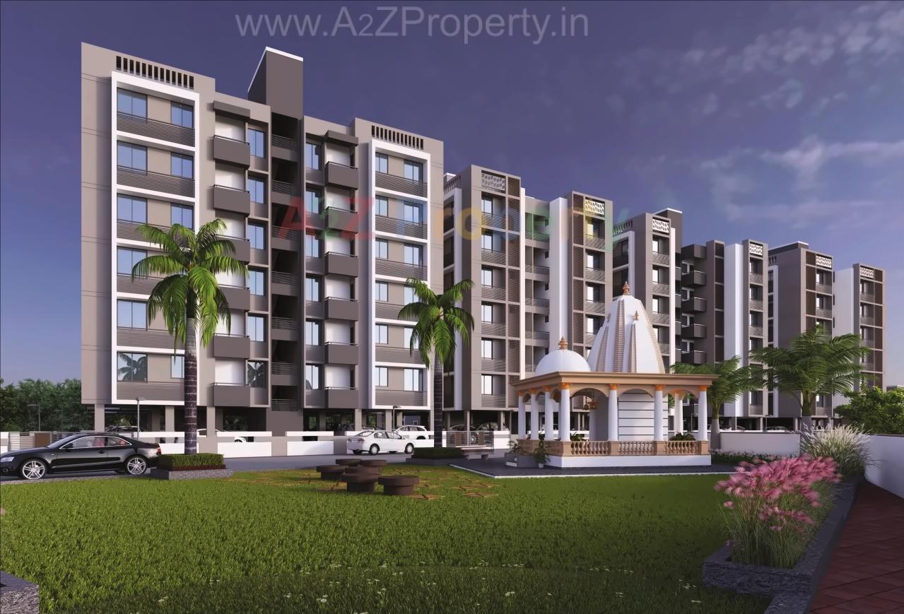 3D Elevation of real estate project Jay Vinayak City located at Kadi, Mehsana, Gujarat