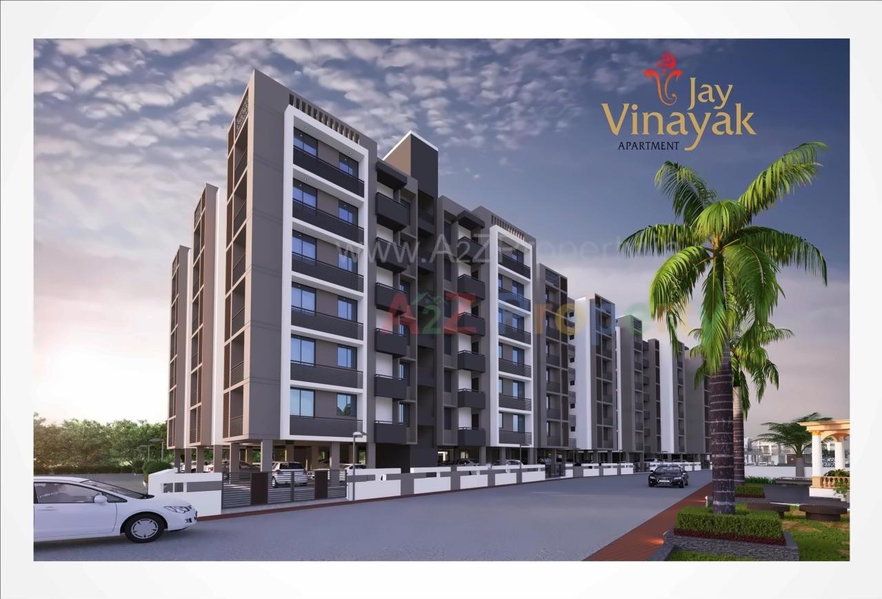 3D Elevation of real estate project Jay Vinayak City located at Kadi, Mehsana, Gujarat
