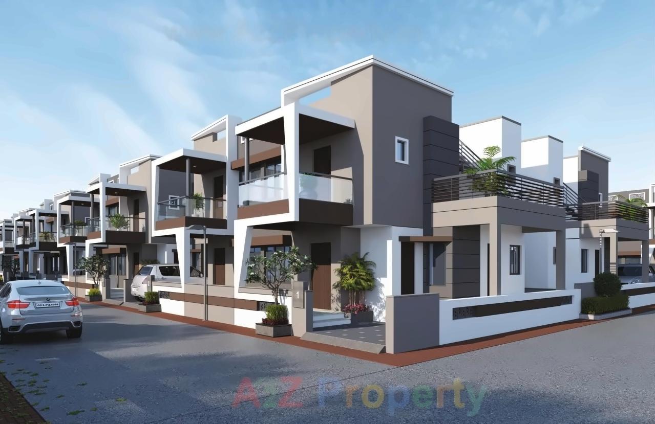 3D Elevation of real estate project Jay Vinayak City located at Kadi, Mehsana, Gujarat