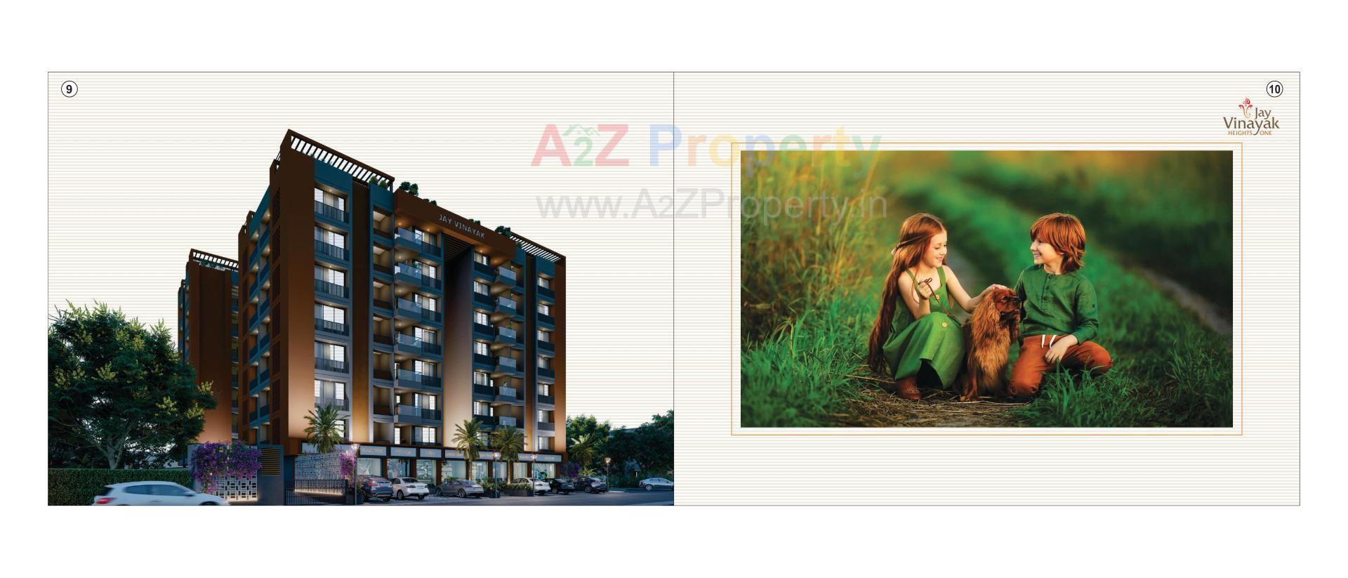 3D Elevation of real estate project Jay Vinayak Heights One located at Kadi, Mehsana, Gujarat