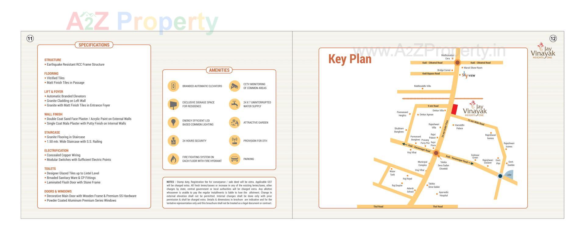  of real estate project Jay Vinayak Heights One located at Kadi, Mehsana, Gujarat
