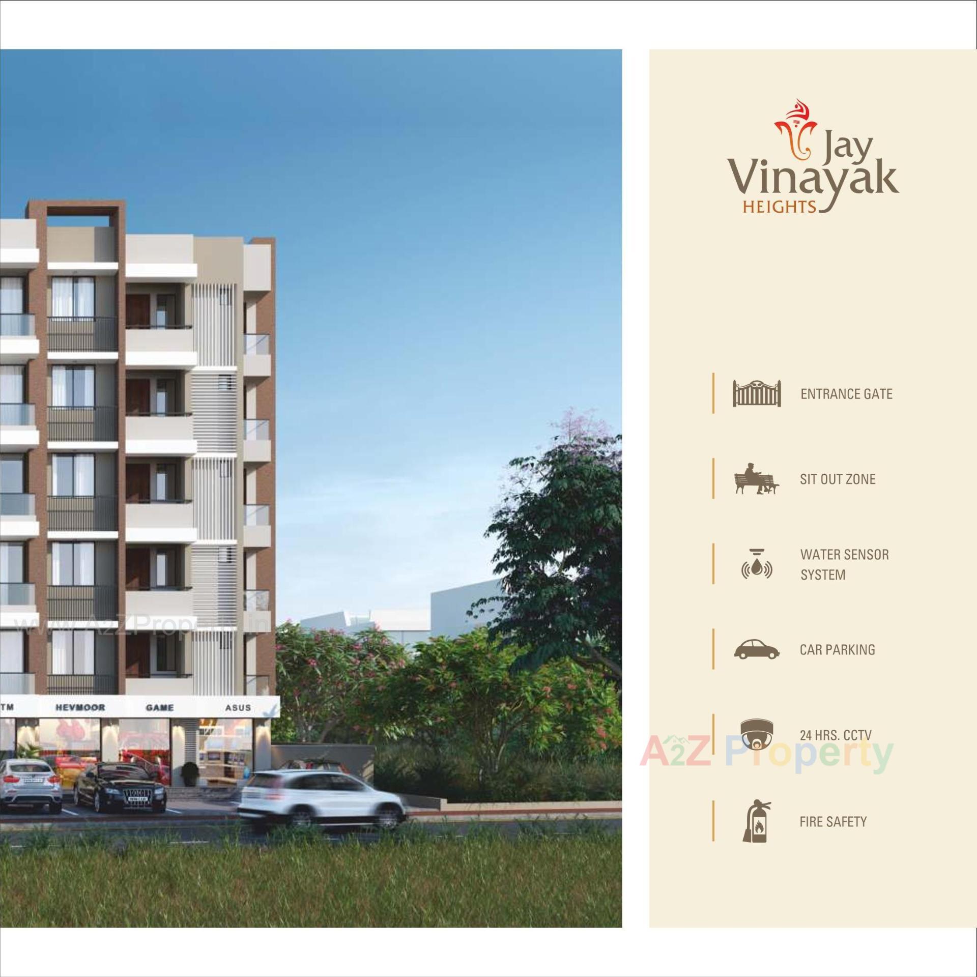 3D Elevation of real estate project Jay Vinayak Heights located at Kadi, Mehsana, Gujarat