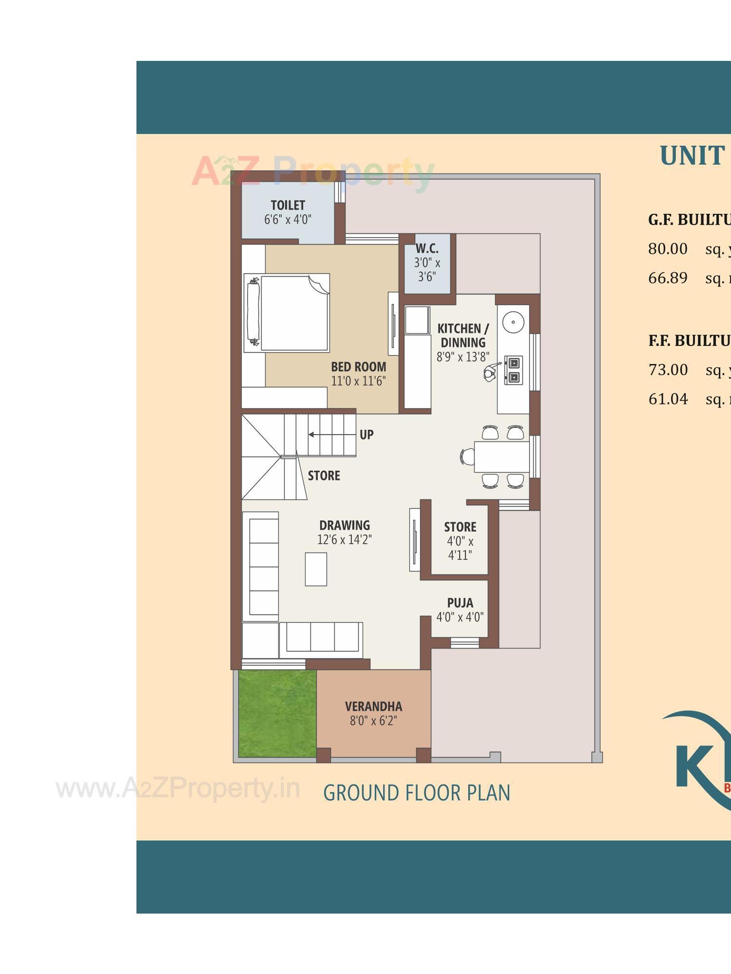 Layout of real estate project K N Bangalows located at Kadi, Mehsana, Gujarat
