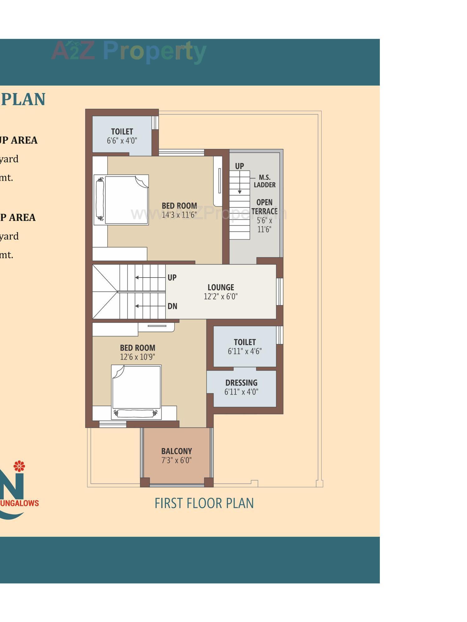 Layout of real estate project K N Bangalows located at Kadi, Mehsana, Gujarat