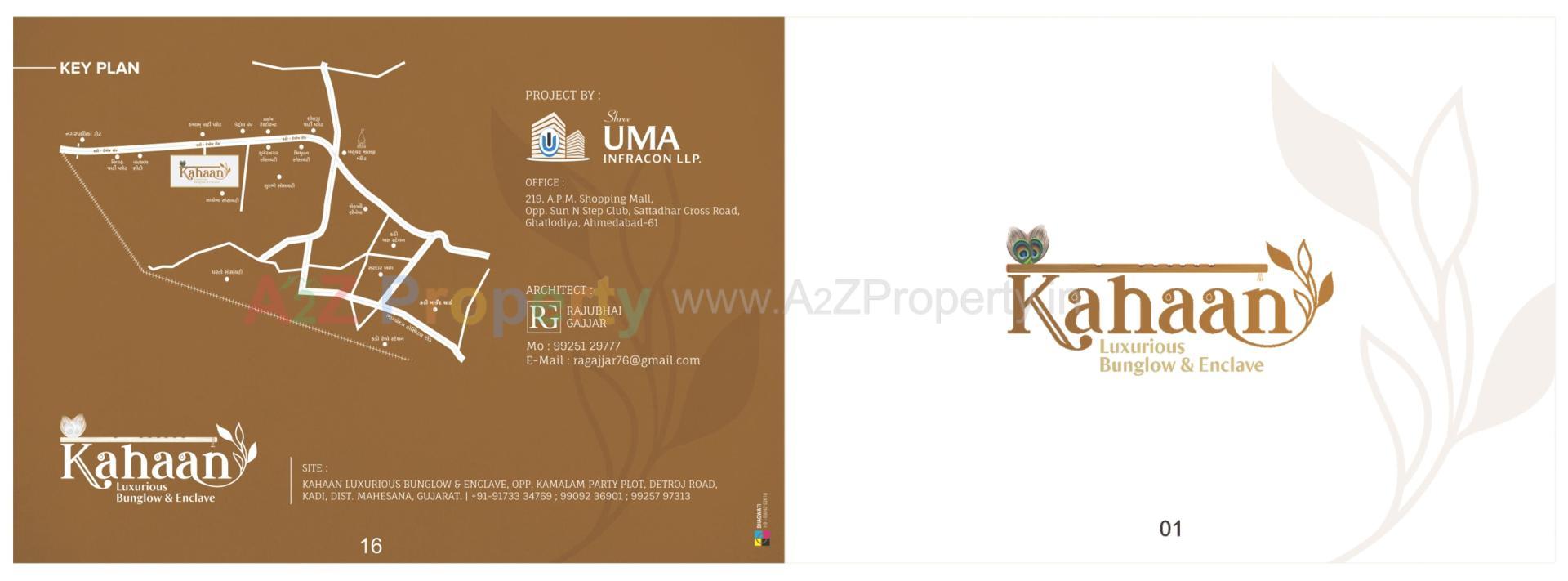  of real estate project Kahaan Luxurious Bunglow Enclave located at Kadi, Mehsana, Gujarat