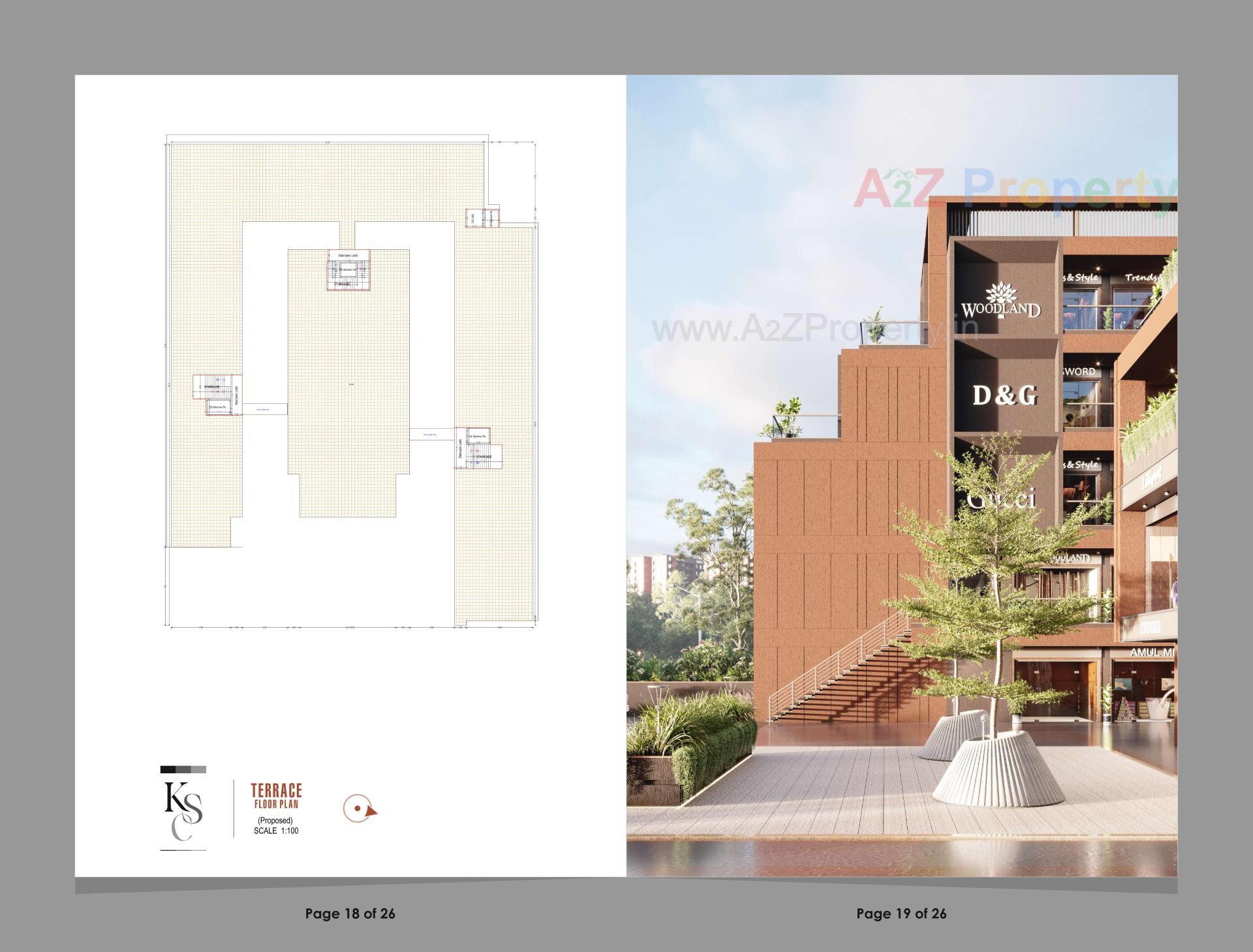 Layout of real estate project Kalyaan Shopping Center located at Mehsana, Mehsana, Gujarat