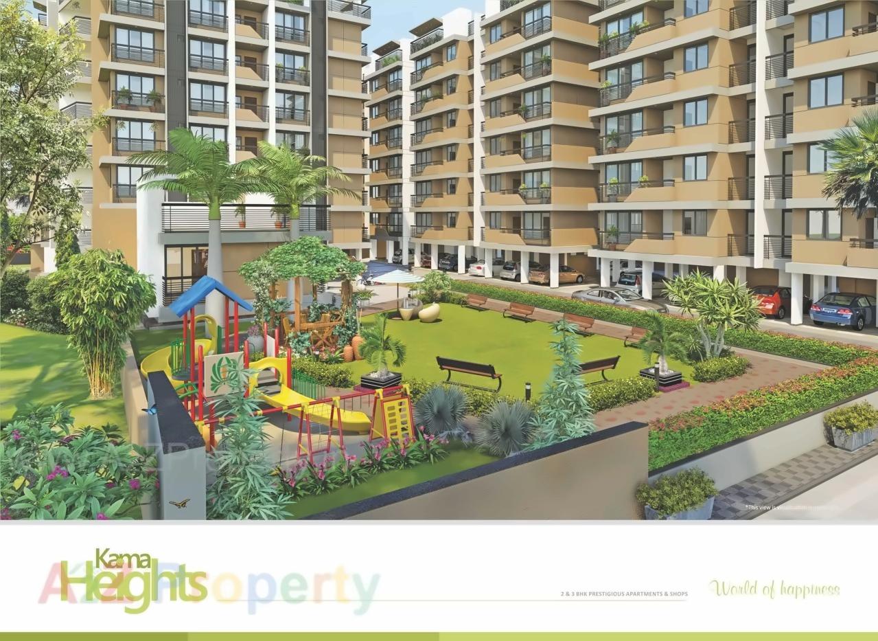3D Elevation of real estate project Kama Height located at Nagalpur, Mehsana, Gujarat