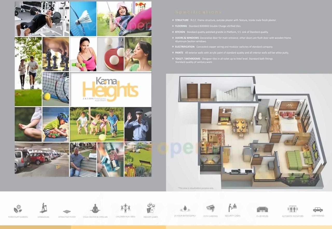 of real estate project Kama Height located at Nagalpur, Mehsana, Gujarat
